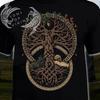Yggdrasil T Shirt Vintage Designer Clothes Fashion Graphic Slightly Breathable Homme Versatile Soft Stylish