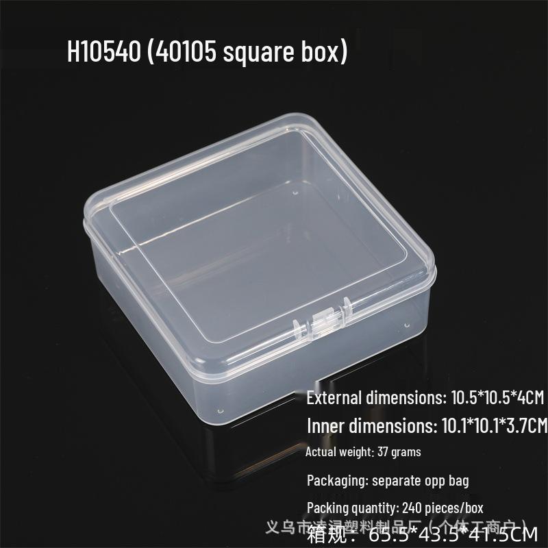 Rectangular Transparent PP Plastic Storage Box for Stationery, Cards, Hardware, Jewelry, and Fishing Gear