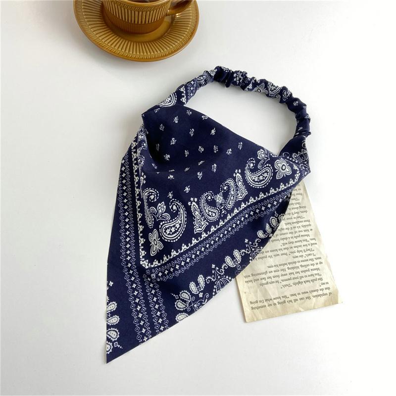 Gomas Elásticas para el Pelo Diadema Estampado de Flores Bufanda para el Pelo Bandanas Triangulares Florales