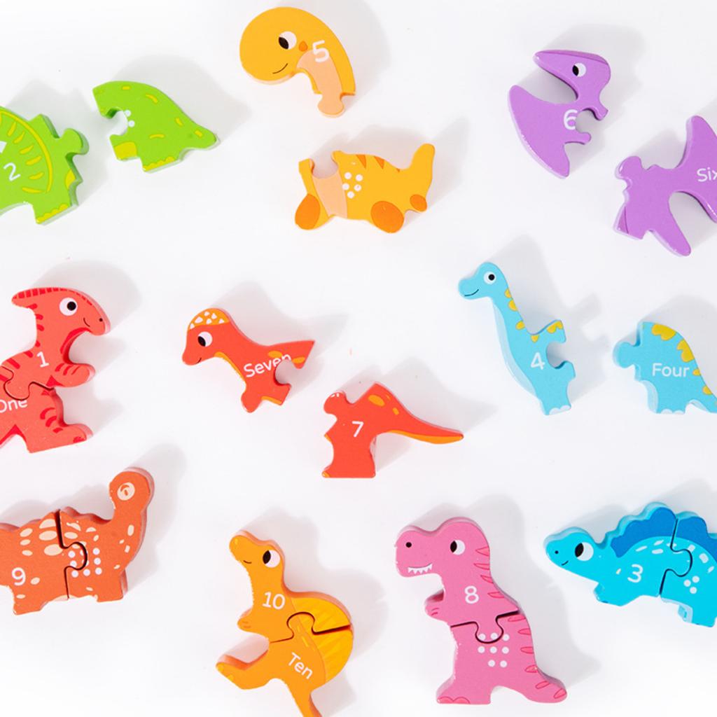 Happy Stacking Dinosaurs,Wooden Stacking Toy For Toddlers, Colorful Dinosaur Balancing Activity Toy, Improves Fine Motor Skills And Dexterity