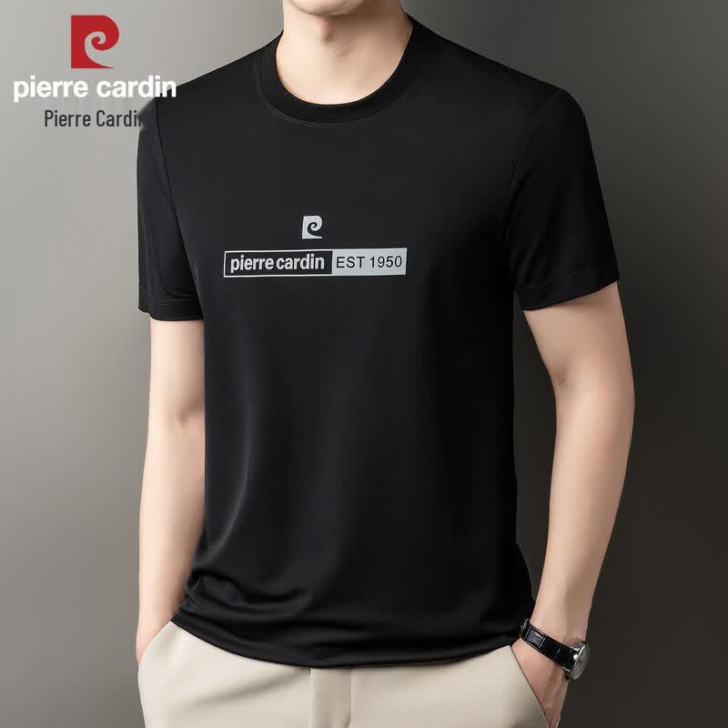 Pierre Cardin Men's Breathable Round Neck T-Shirt