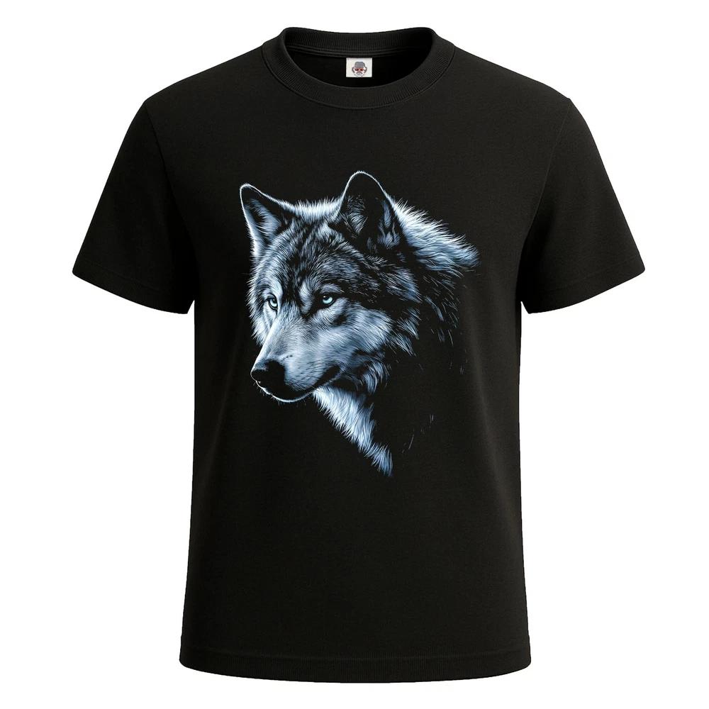 Wolf of the midnight dark night animal graphic mens tshirt novelty tee top 2XL