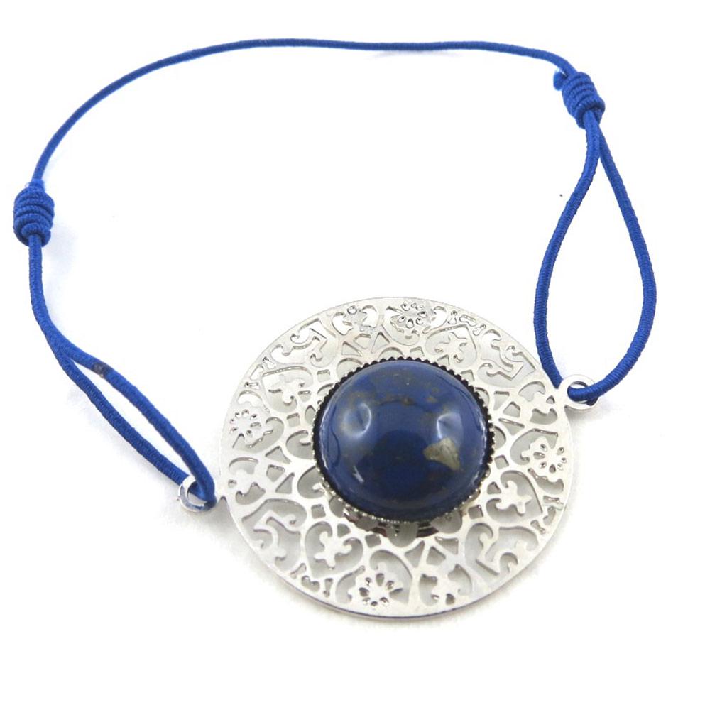 

Les Trésors De Lily [M8248] - Модный браслет Кармен серебристо-голубого цвета