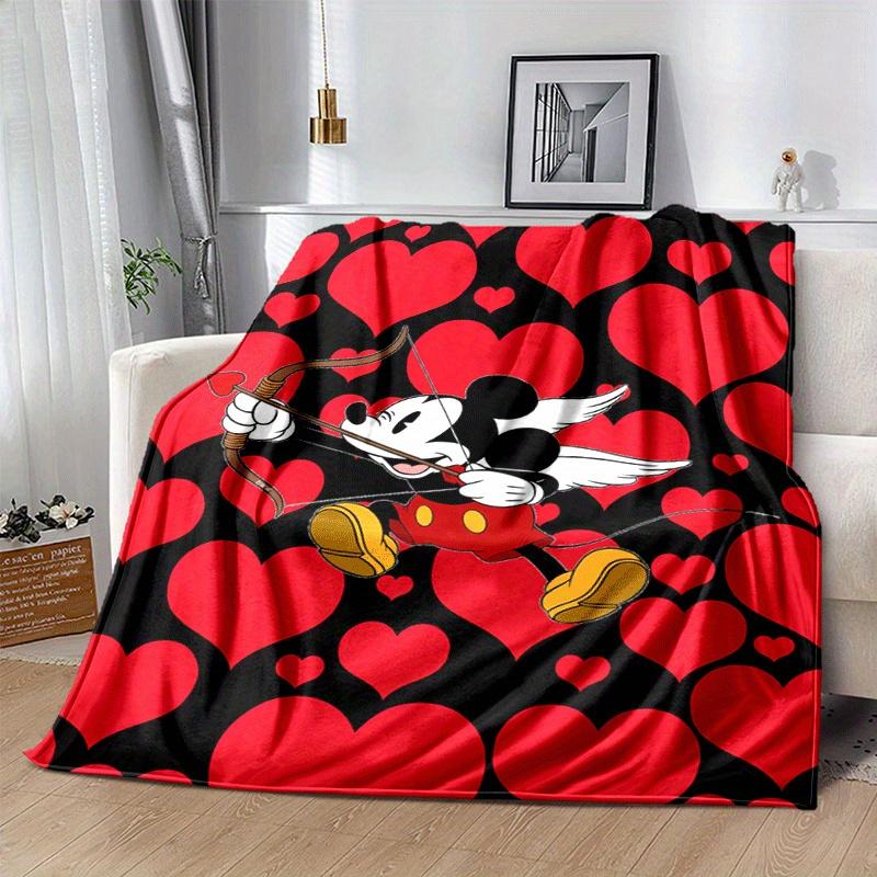 1pc Mickey Printing Blanket - Soft, All-Season Throw for Living Room, Bedroom,Personalized Gift with Adorable Cartoon Design