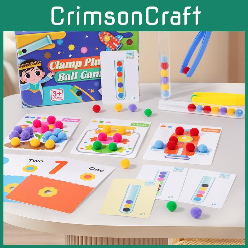 Childrens Educational Plush Ball Game With Color Recognition For Fine Motor Skills Development