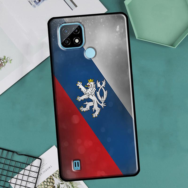 Czech Republic Flag For OnePlus 10 9 Pro 8T 9R 10R Nord2 Case For Realme 8 Pro 9 GT Neo 3 2 Master 8i 9i Cover