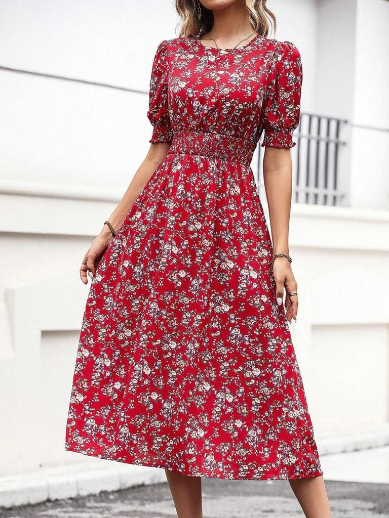 2025 Floral Vacation Dress: New Spring/Summer, European & American Style