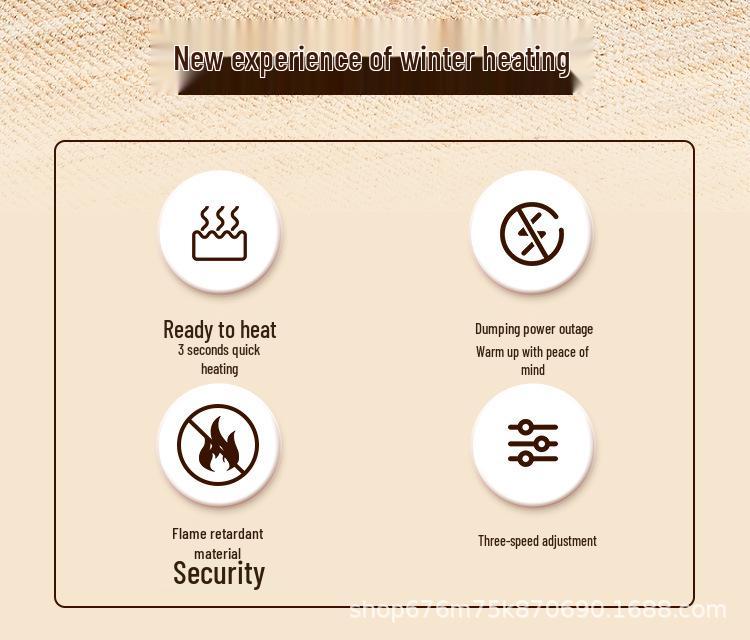 Dual-Use Vertical Graphene Heater: Energy-Efficient, Warm & Cool Electric Household Fan