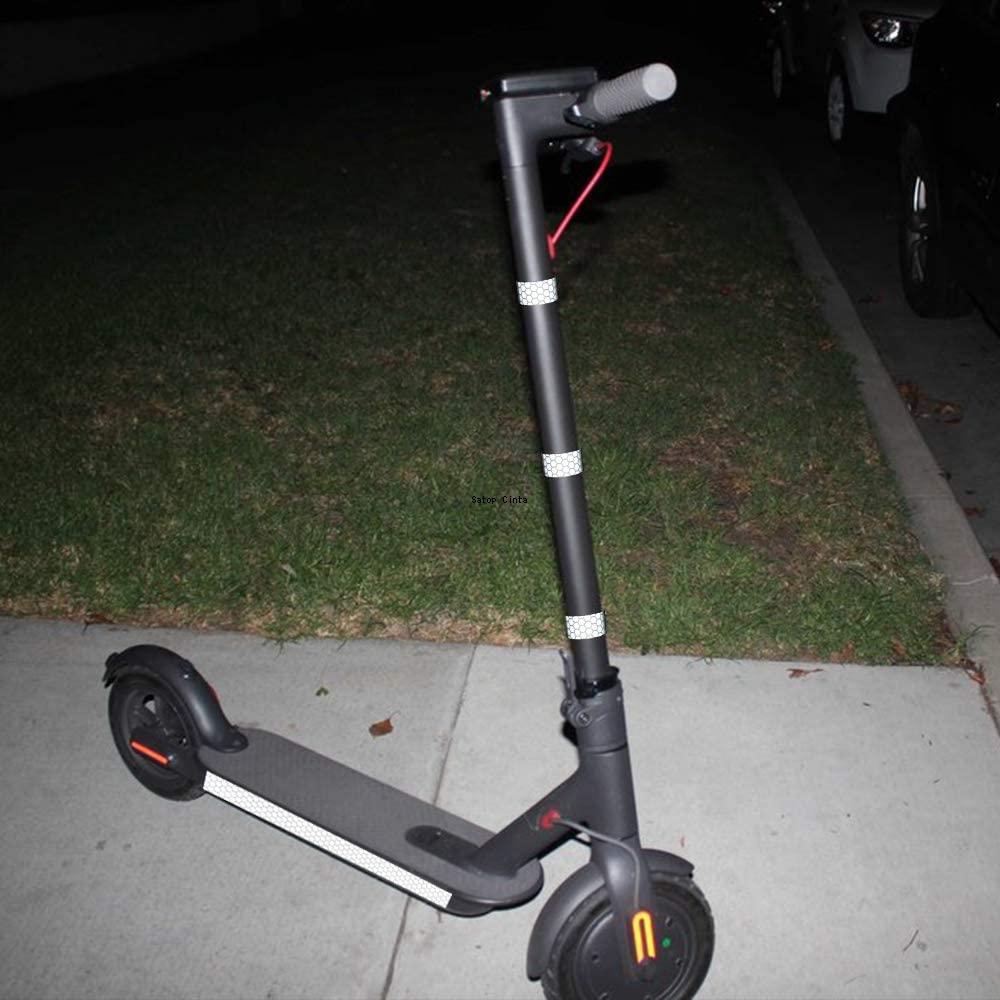 25mmx10M Shining Reflective Warning Tapes Bicycle Waterproof Self-Adhesive White Stickers Reflectors Strips For Cars Motorcycle