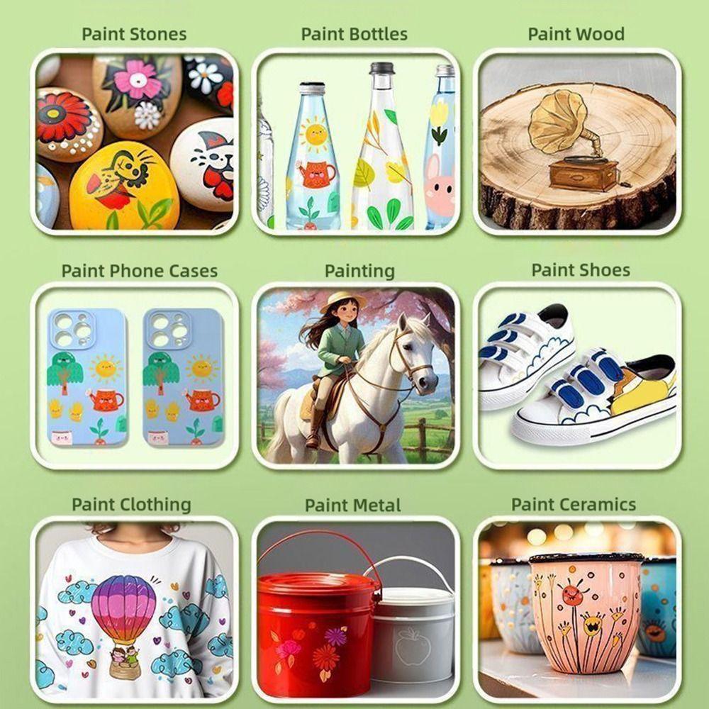 Non-toxic Acrylic Marker Pen Multiple Colors Soft Headed Marker Kindergarten Painting