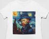 Starry Night T Shirt | Van Gogh T Shirt | Van Gogh Self Portrait | Unisex Premium Cotton |