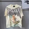 MIXED EMOTION Rhinestone Short Sleeve Men Women Tshirt Streetwear Loose Round Neck Top Tees Oversized Tee Top Trendy