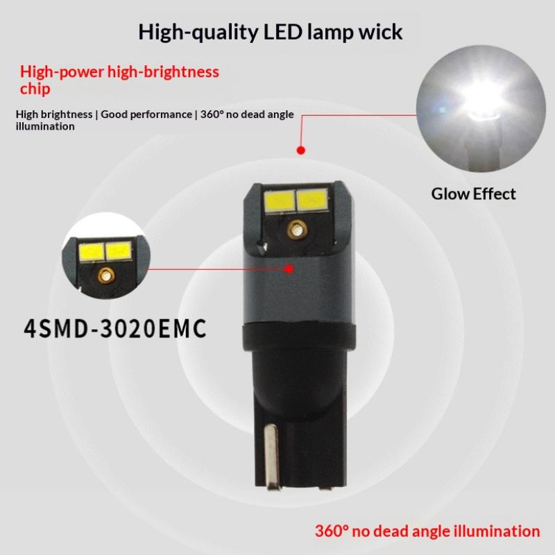 

Led T10 W5W 6000K White Car Reading Bulbs Door Lamps Interior Light 12V Vehicle Reading Lamp Clearance Lamp