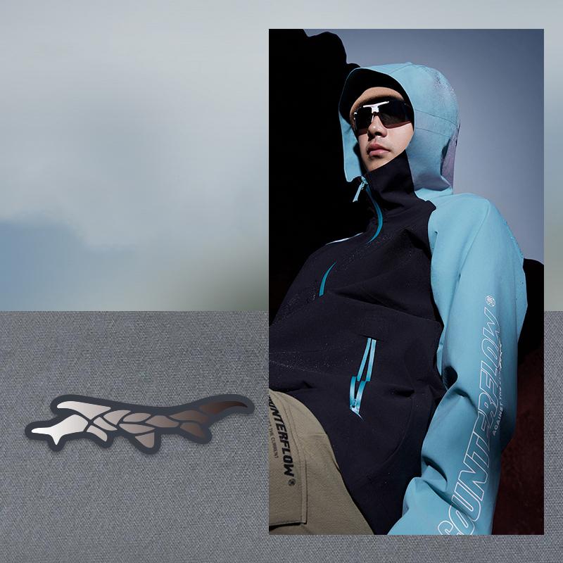 Li Ning CF Su Wan Long Jia Series Multifunkční ochranná větrovka Teplá outdoorová kempingová barevně blokovaná bunda s kapucí na zip AFDT821-2