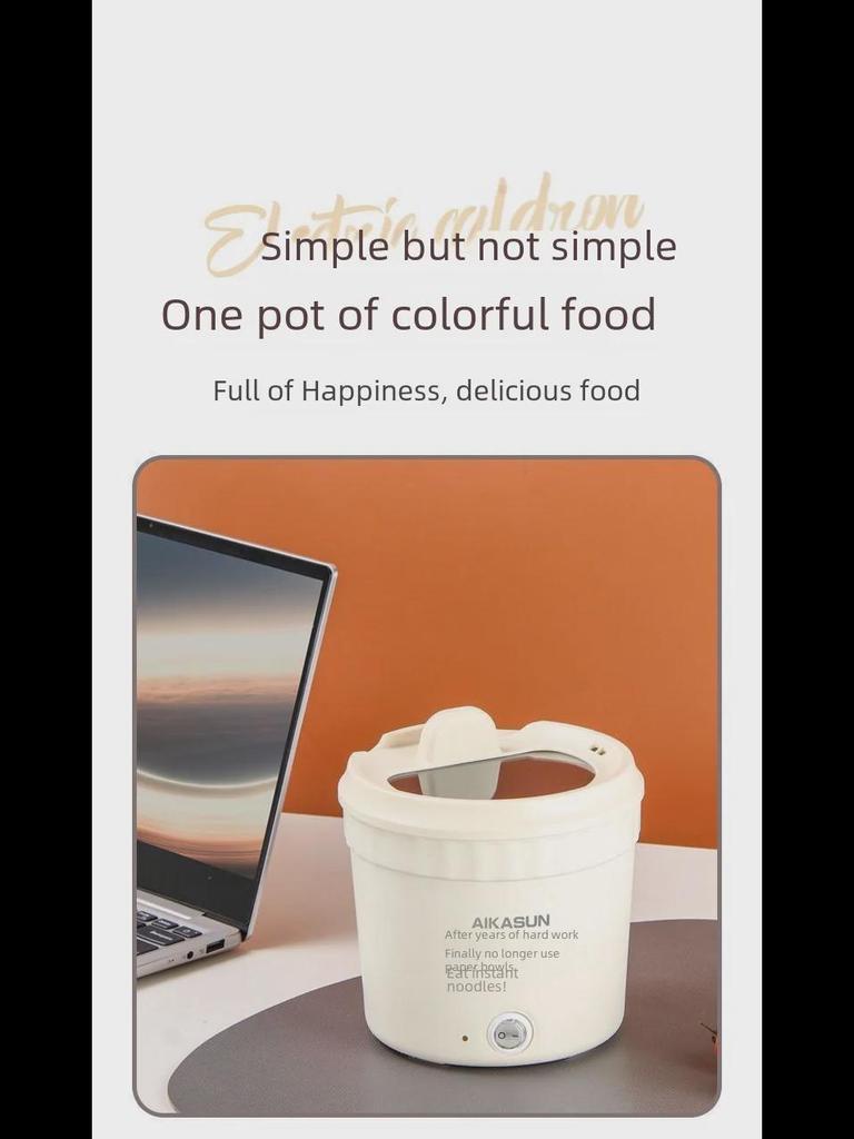 Multi-Function Electric Steamer & Frying Pan for Dorm Cooking