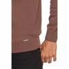 Elegant Men's Sweater with a Straight Cut, Classic Cotton, Comfortable MORAJ L Brown