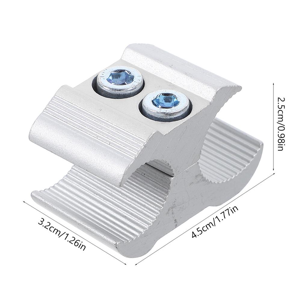 Multi Purpose Wheelchair Pipe Clamp Aluminum Alloy Design Secure Locking Mechanism Flexible Cane Holder Walker Accessory