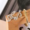 Top Hot Music Note Drop Women Gift Drop Earring Fashion Accessories Crystal Dangle Earrings Jewelry