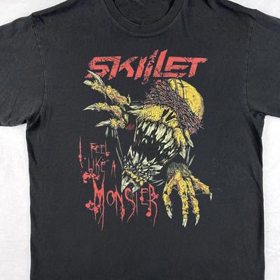 Skillet Monster Vintage Rock Graphic T Shirt