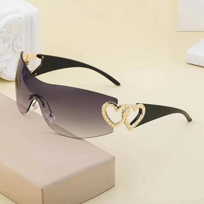 Nowe okulary przeciwsłoneczne Y2K Joined Body Damskie markowe okulary przeciwsłoneczne Designerskie modne damskie okulary sportowe Outdoor UV4
