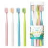 Soft Bristle Adult Toothbrush with Wide Head and Interdental Brush, 8-Pack