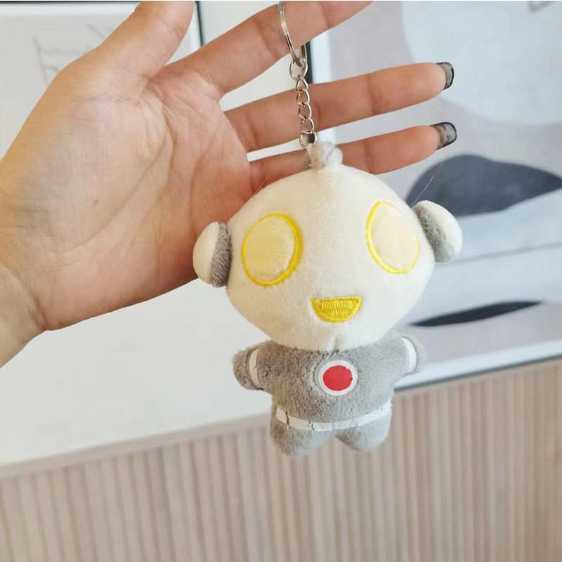 

Cute Ultraman Plush Doll Soft Short Plush Anime Keychain Red Blue Gray Colors StyleC
