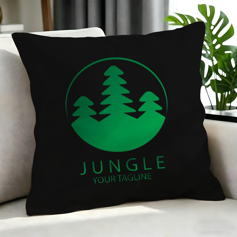 Indie Jungle Cushion Cover Cushion Cover Set 4Pcs 50X50 45X45 40X40 Pillowcase Decorative Sofa Home Decor