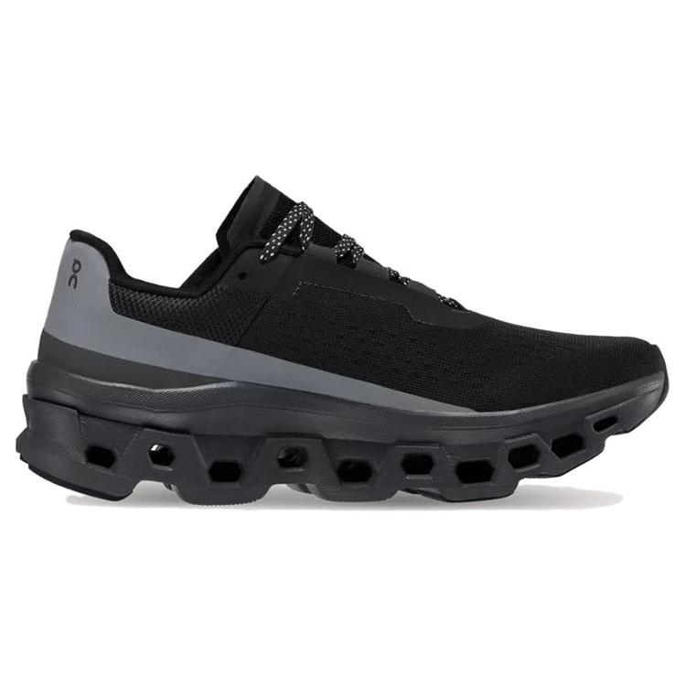 New On Running CloudmOnster Lumos Black Women's 62.98393