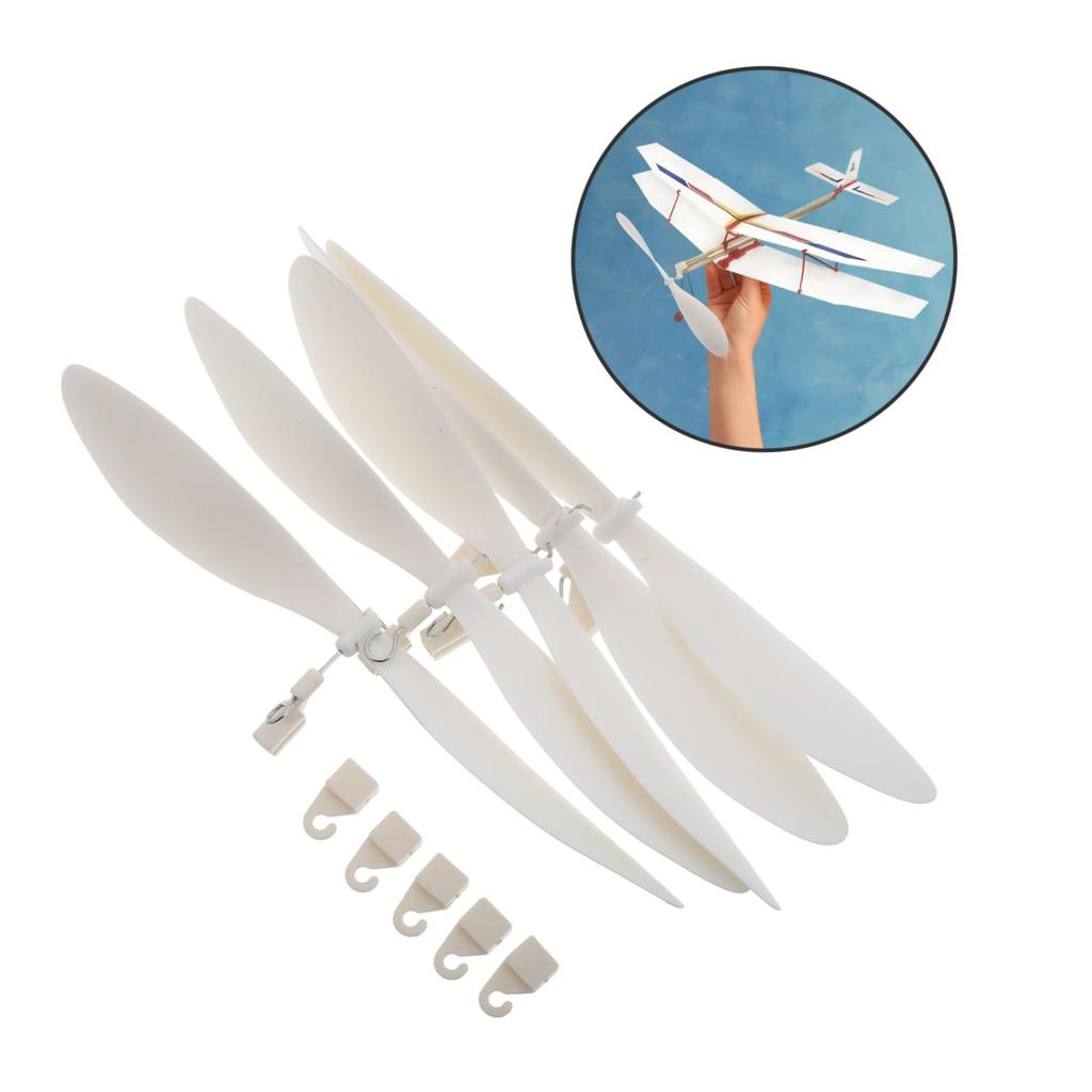 HOMSFOU 5 Pieces Aircraft Model Accessories, Scale Model Propellers, Propeller Blades, Airplane Propellers, Airplane Model Propellers, RC Airplane
