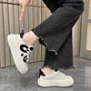 Niche black and white panda big head board shoes women's autumn new Korean version versatile casual women's shoes platform white shoes children