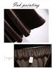 Plus Size High Waist Velvet A-Line Skirt for Women - Spring/Autumn Elastic Waist Slimming Long Skirt