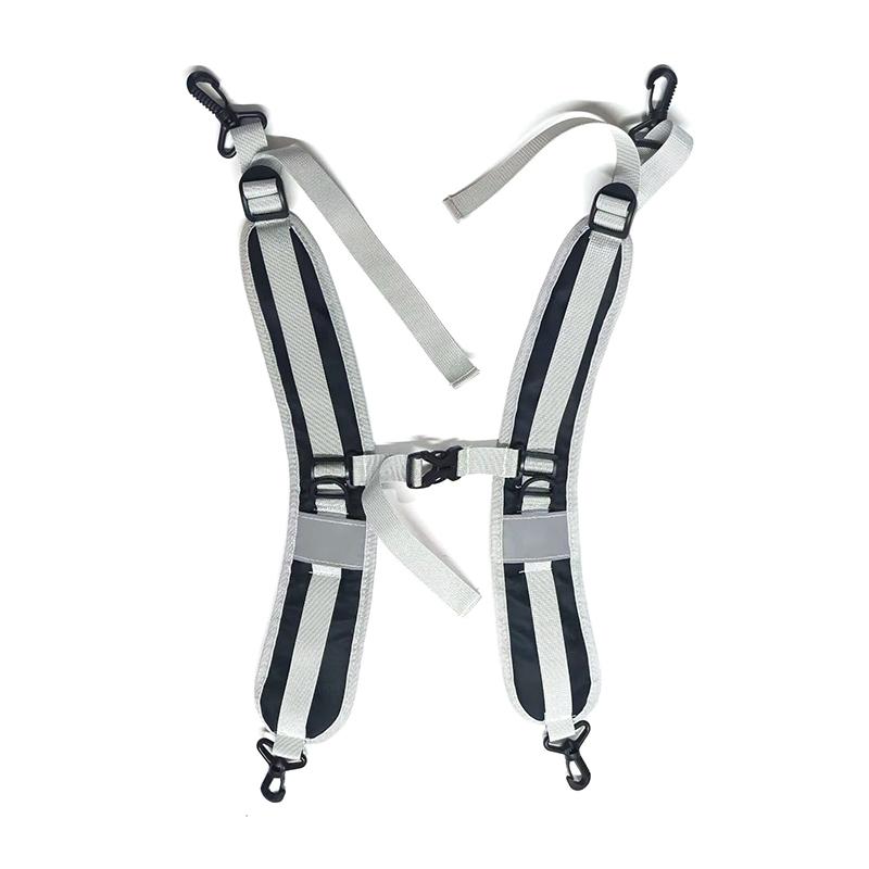 2 peças mochila de viagem portátil alças acolchoadas nylon cintura ajustável