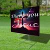 Bible Verse Saying Outdoor Yard Sign Thank You Jesus Yard Signs with Stakes Two Sided Print Christianity Durable Yard Signs Weatherproof Party Open