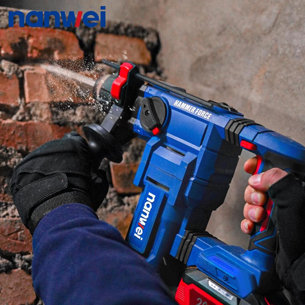 NANWEI 4J electric hammer drill, 1200 rpm, drilling range 6-16 mm