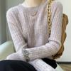 Sweater Women Autumn and Winter Warm Round Neck Knitted Bottom Shirt Loose Comfortable Pullover Top Sweater