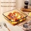 Zhi Shi Square Heat-Resistant Glass Baking Dish
