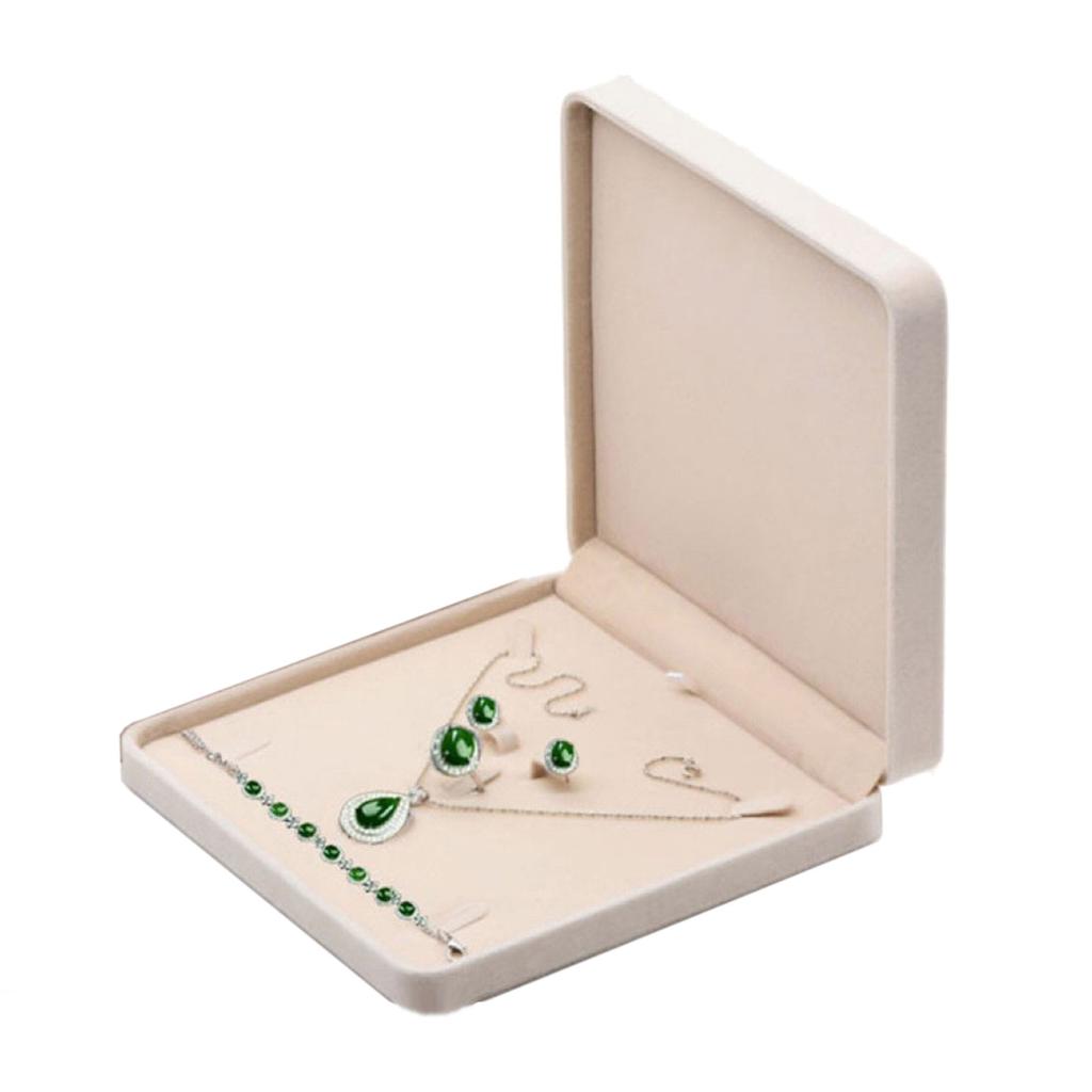 Samt Schmuckschatulle für Ringe Halsketten Ohrringe Armbänder Präsentationsfach Elegante Organizer-Box für besondere Anlässe