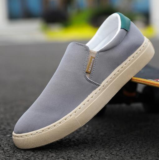 Spring summer new oversized men's shoes ice silk canvas shoes men lazy casual board shoes men's cloth canvas shoes D249