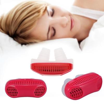 SHOP-STORY - Anti-Snoring Air Purifier Filter - Nasal Device Anti-Snoring Separates the Nasal Turbinates of the Nose - Red