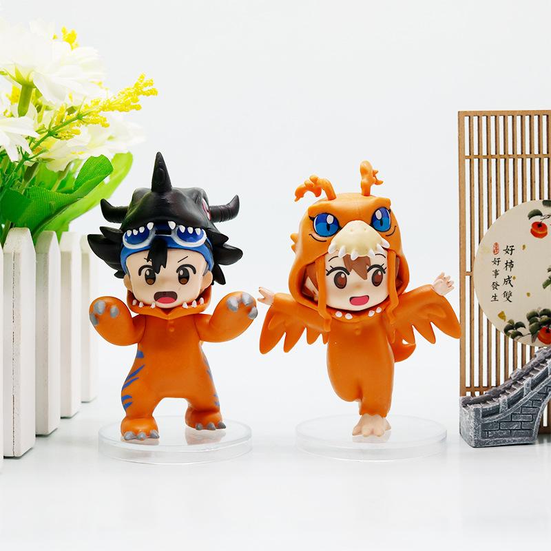 High Quality 8Pcs/Set Anime Digital Monster Digimon Cosplay Cute Action Figure Model Toys Brithday Gift Cake Decoration
