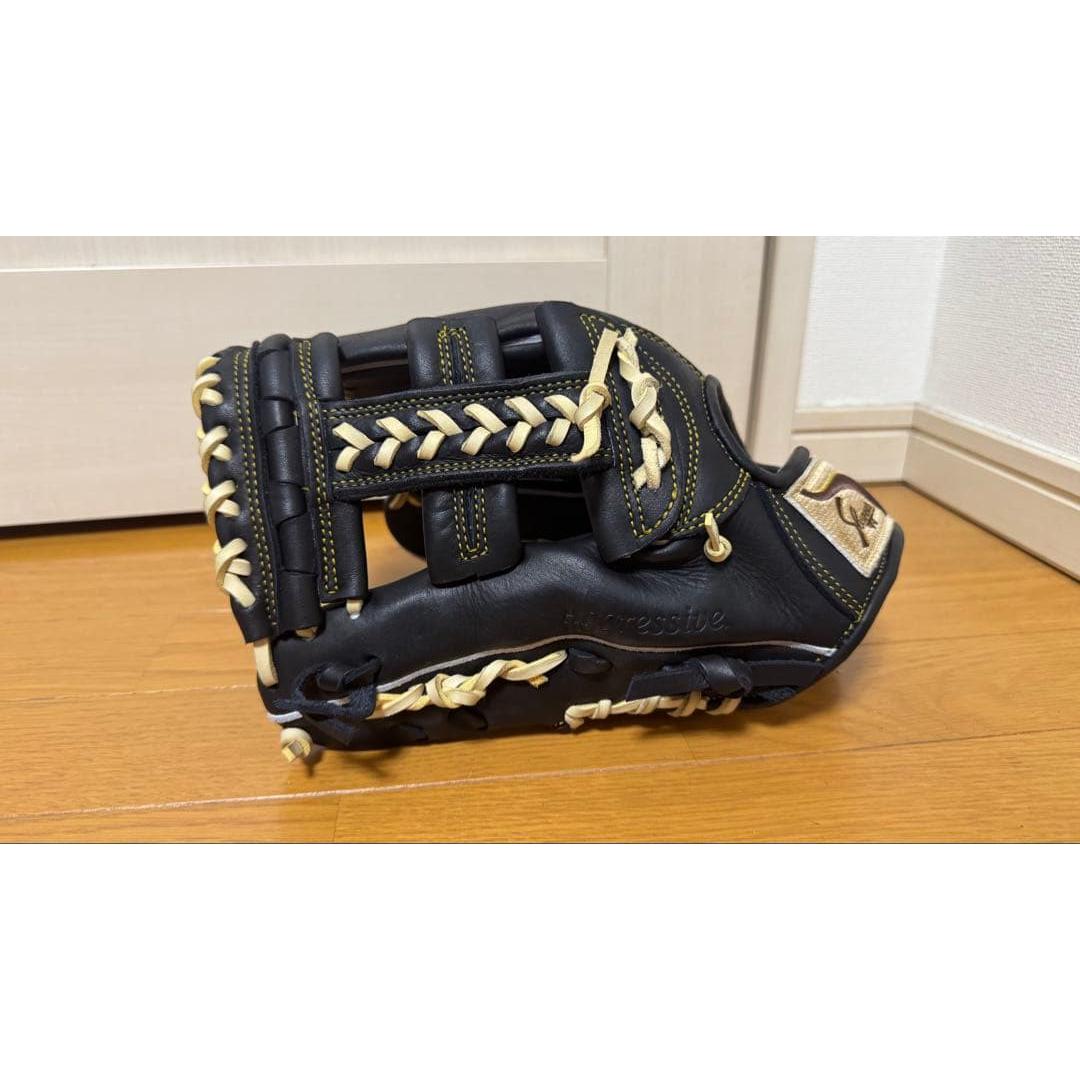 Used Kubota Slugger Soft Ball Gloves Black Shuto Model