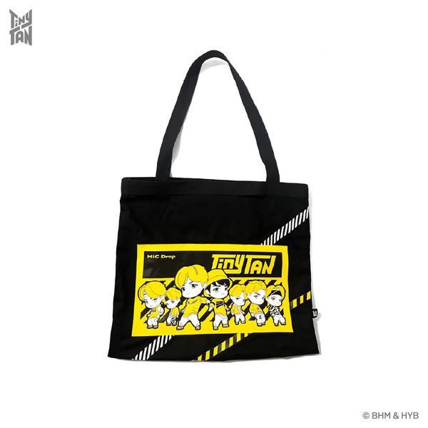 

[USED] tiny tan bts mic drop tote bag