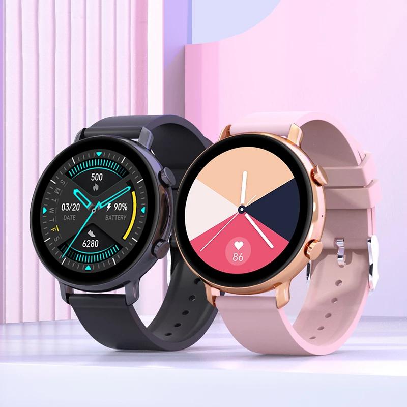 Bluetooth Anruf Smartwatch Damen EKG+PPG Multi-Sportmodus Fitnesstracker Wasserdicht Mode Damen Smartwatch Für Huawei