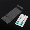 100pcs White Earring Display Cards With Self Adhesive Bags