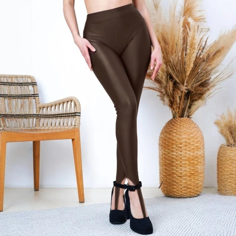 Elastic Stirrup Leggings High Waist Shapewear Body Shaper Slim Tights Girl S кофейный