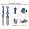 R3.175 Ball Head 8mm 1/4 Shank 1PC Tungsten Steel Drill Bit Nano Blue Coated Cutter Carbide Router Bit CNC End Milling Bit