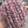 Mărgele de Cuarț Roz din Madagascar pentru Bijuterii DIY – Piatră Zdrobuită, Găurite Central, Ideale pentru Brățări & Coliere.