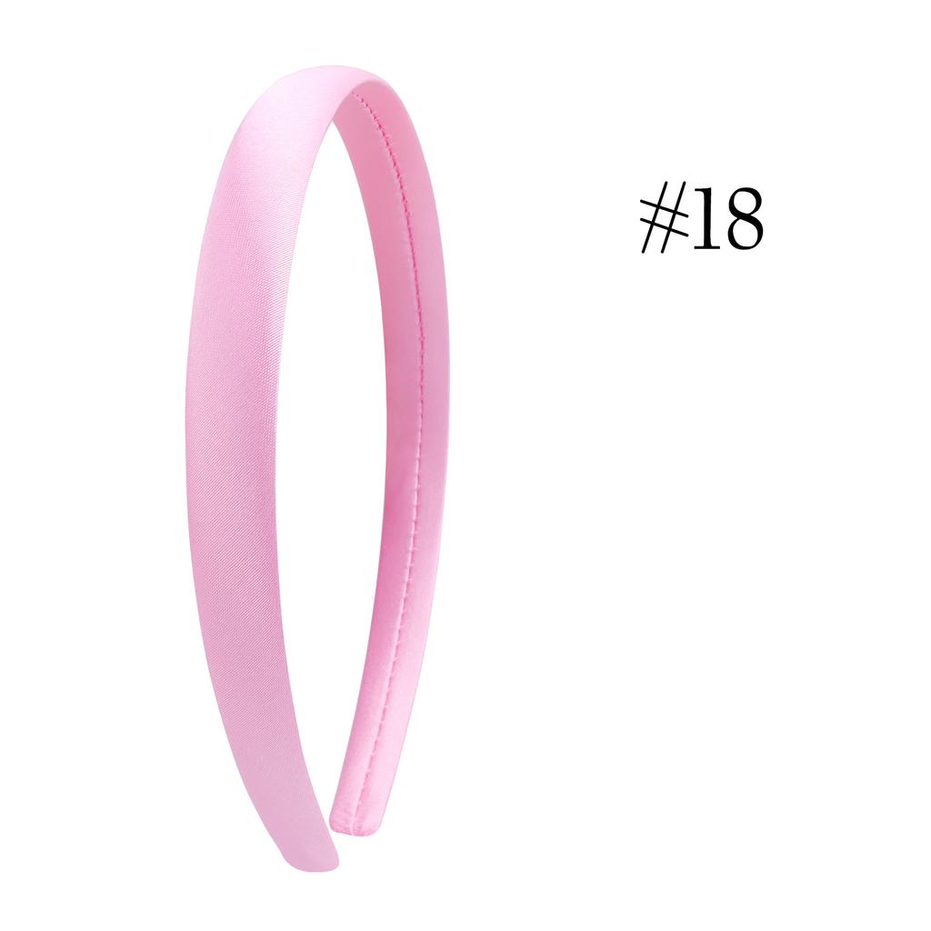 1,5 cm Einfache Stirnbänder Satin Bastelstirnband DIY Haarband Bunte Satinbezogene Stirnbänder für Mädchen Frauen