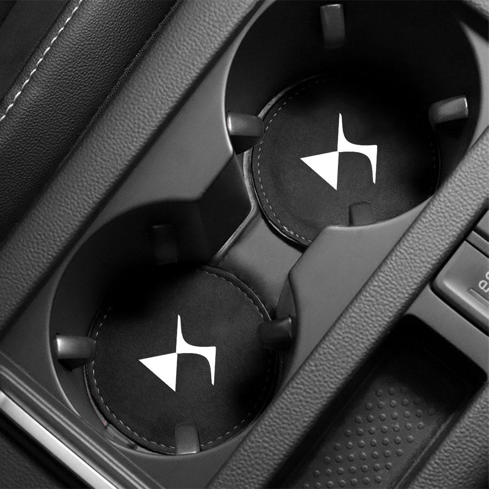 2pc Car Anti-Slip Coaster Water Cup Pad Holder Mat Car Accessories For Citroen C4L Picasso C-ELYSEE Berlingo C3 C5 Aircross Saxo ahq256