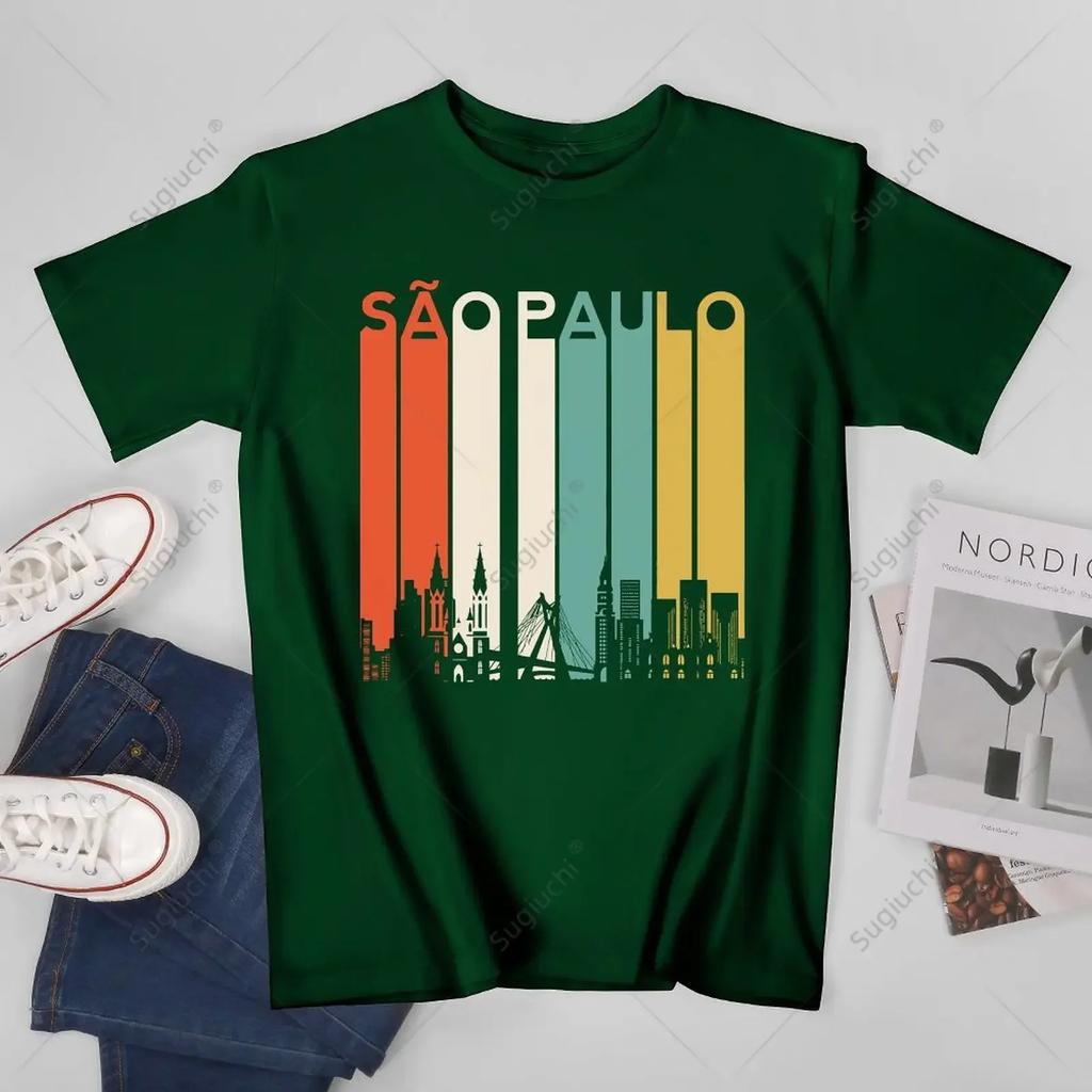 Unisex Unisex Sao Paulo Brazil Rio De Janeiro Brazilian Brasilia Retro Tshirt Tees T Shirts WoUnisex Boys 100 Cotton TShirt